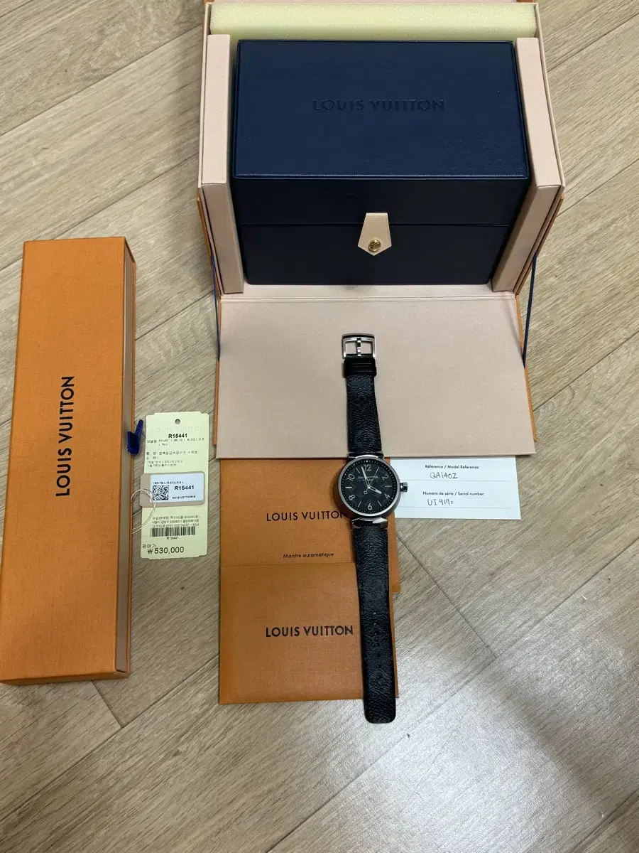 루이비통 시계 Tambour Monogram Eclipse QA140Z